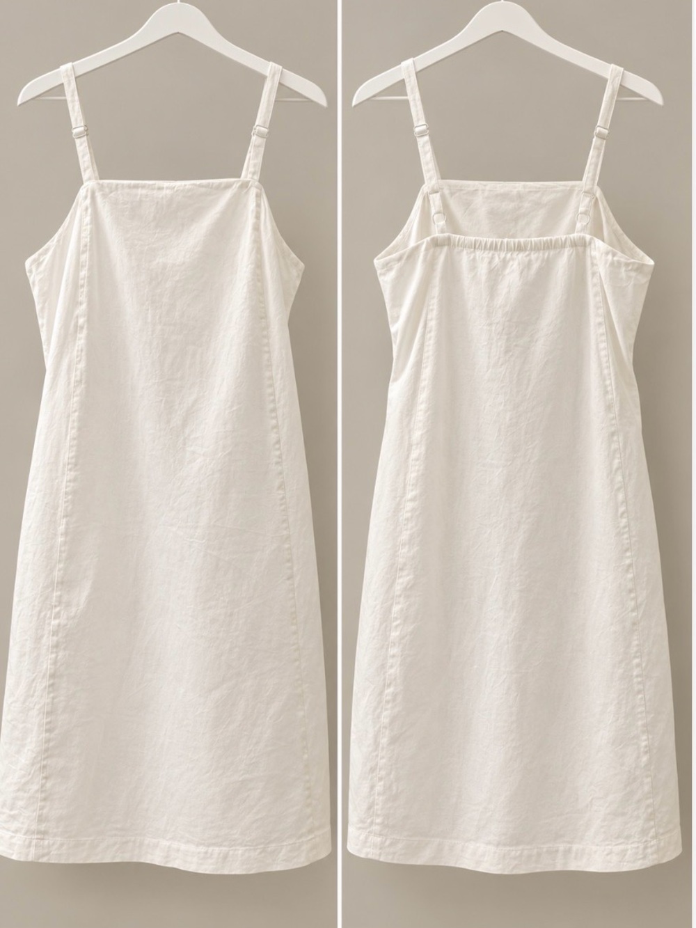 Athleta White Spaghetti Strap Dress size Small. Includes shelf bra.